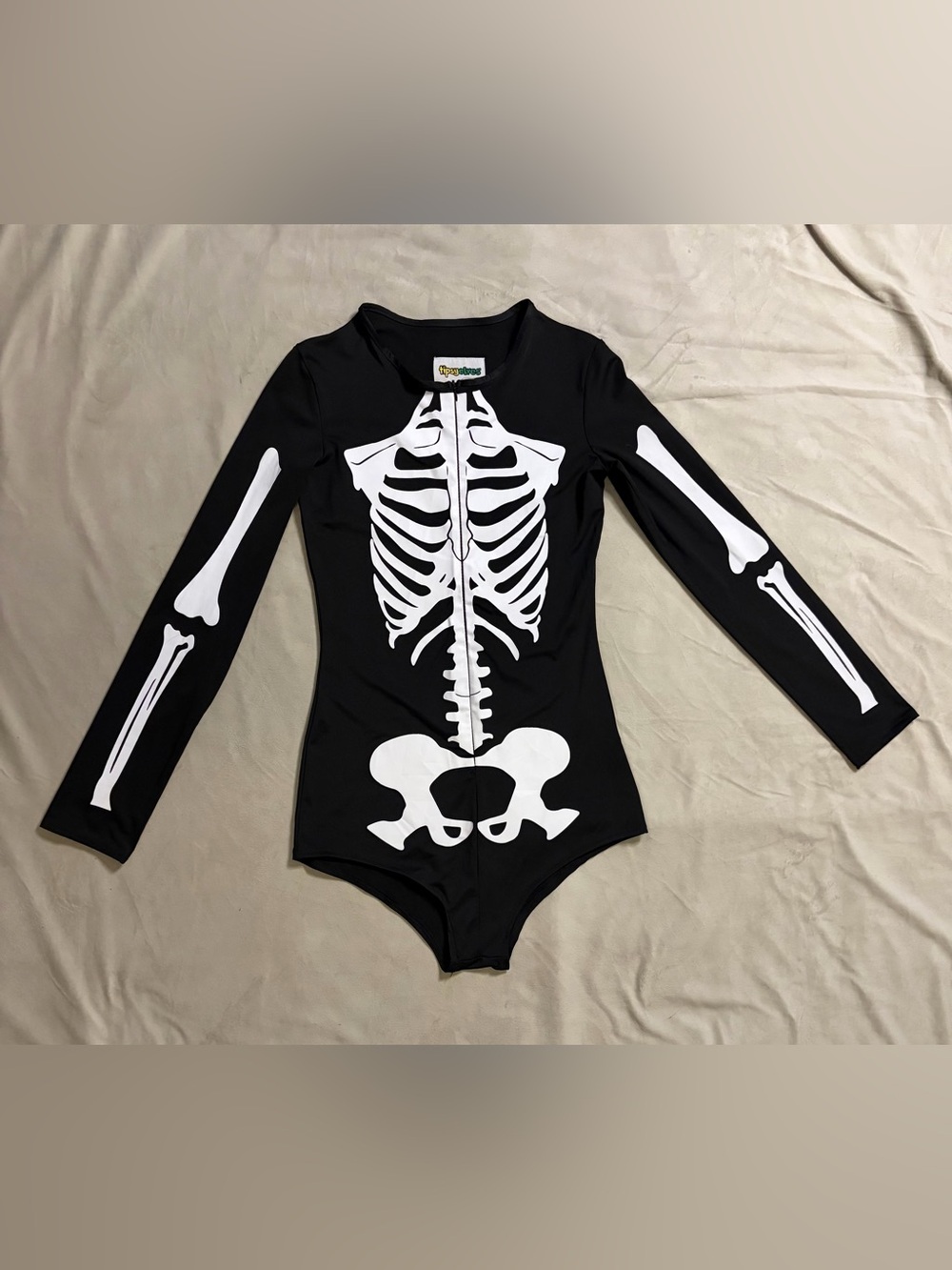 Tipsy Elves Sexy Skeleton Bodysuit Costume – Women’s Small